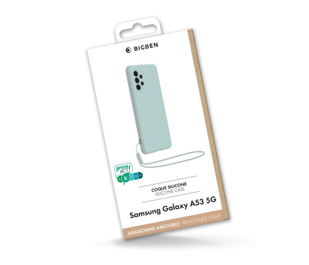 BigBen Silicone Case do Samsung Galaxy A53 miętowy - 1055843 - zdjęcie
